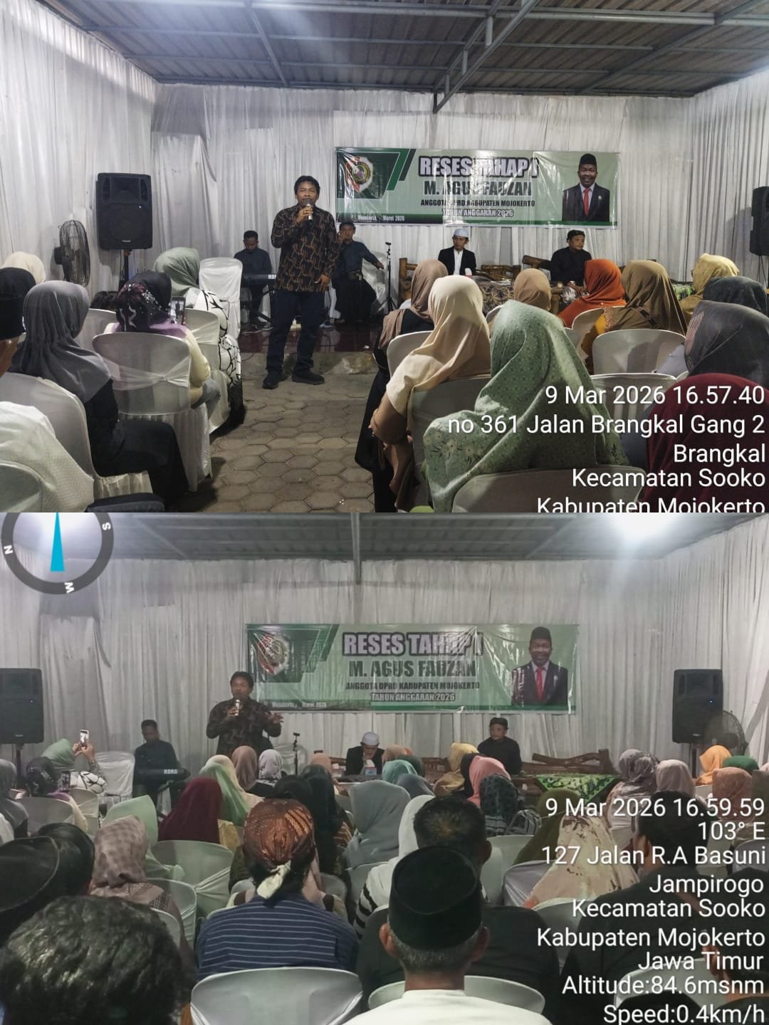 Reses DPRD Mojokerto Disertai Sholawat, M. Agus Fauzan Serap Aspirasi Warga