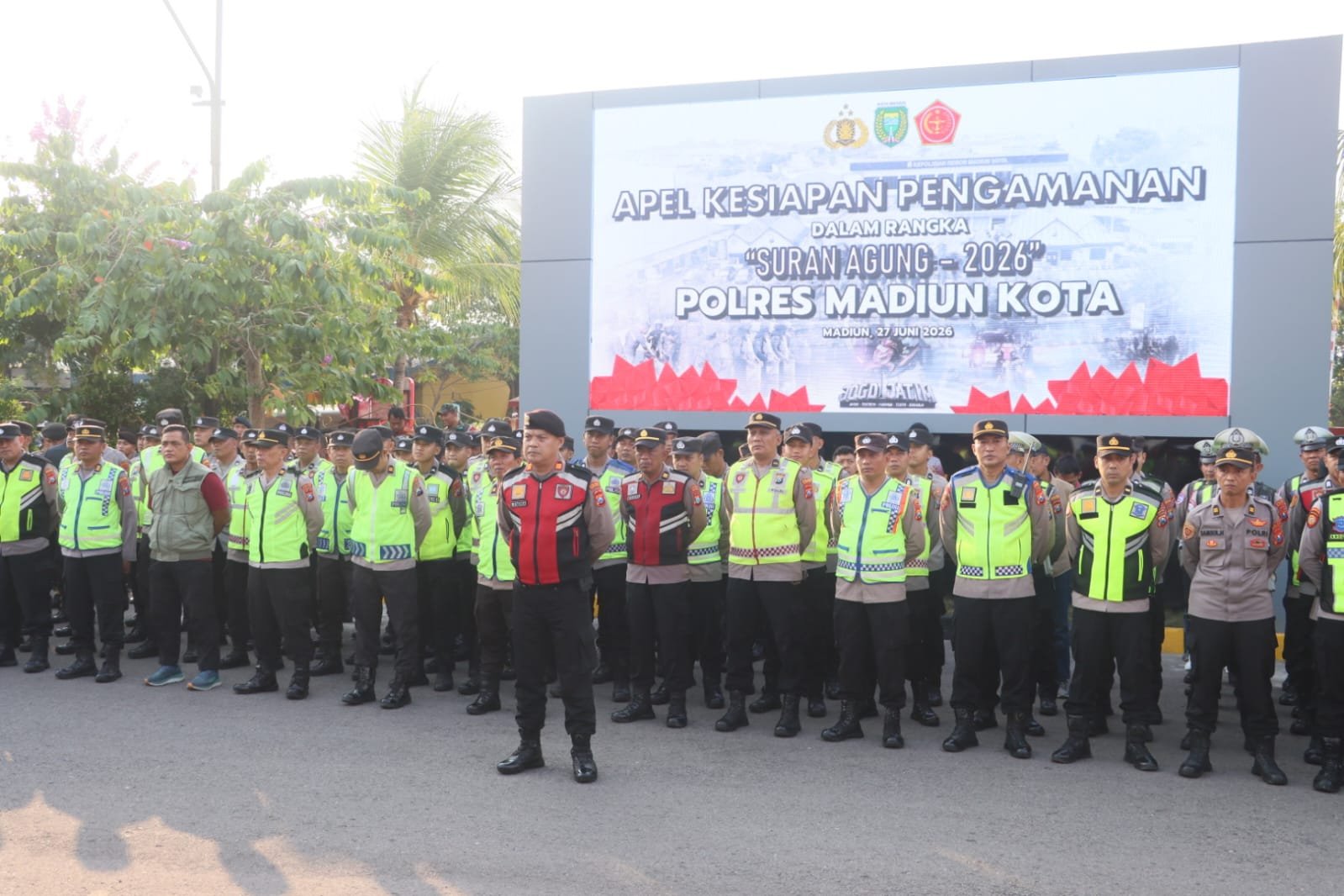 Polres Madiun Kota Siagakan 983 Personel Gabungan Layanan Pengamanan Suran Agung Polres Madiun Kota Siagakan 983 Personel Gabungan Layanan Pengamanan Suran Agung