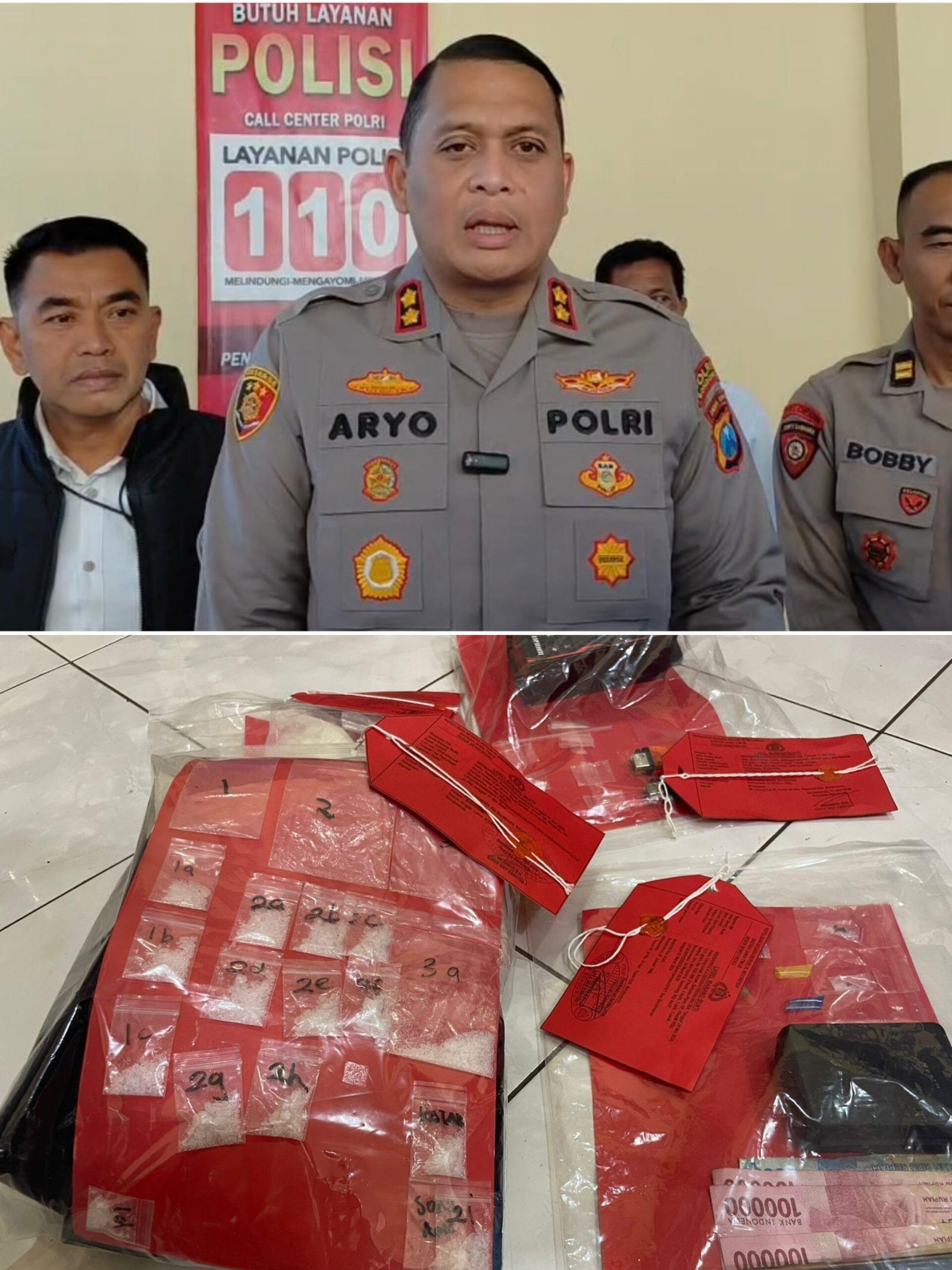 Polres Bondowoso Bongkar Jaringan Narkoba Antar Wilayah, Ribuan Pil Koplo dan Puluhan Paket Sabu Disita