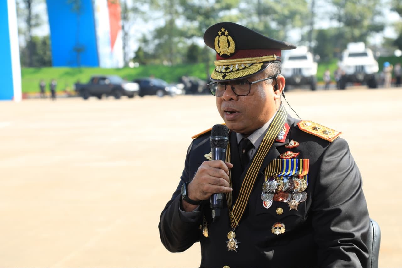 Polri Gelar Upacara Hari Bhayangkara Ke-80 di Satlat Korbrimob Cikeas Polri Gelar Upacara Hari Bhayangkara Ke-80 di Satlat Korbrimob Cikeas