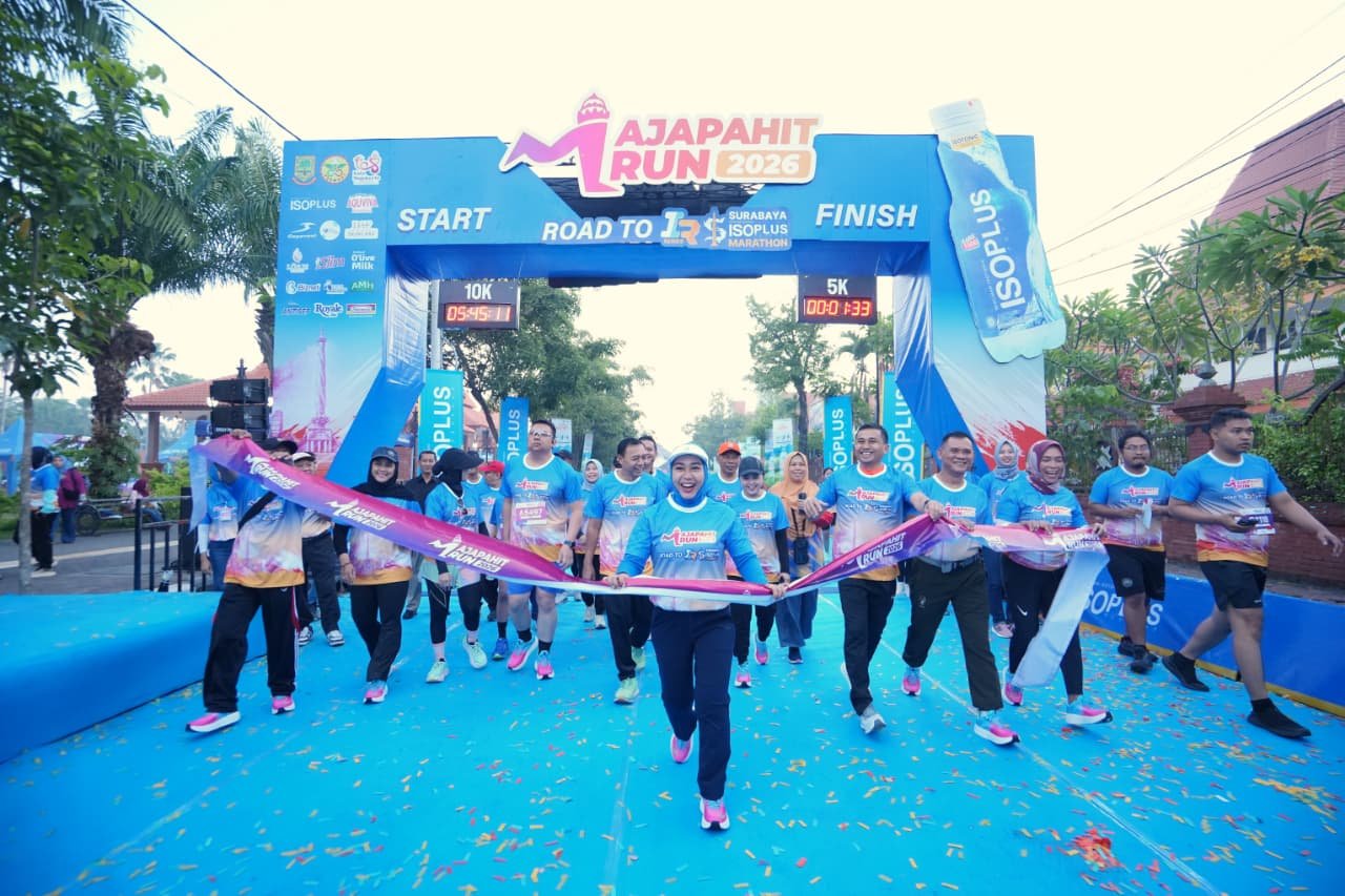 Majapahit Run 2026 Meriahkan HUT ke-108 Kota Mojokerto, 1.500 Pelari Ikut Ambil Bagian Majapahit Run 2026 Meriahkan HUT ke-108 Kota Mojokerto, 1.500 Pelari Ikut Ambil Bagian