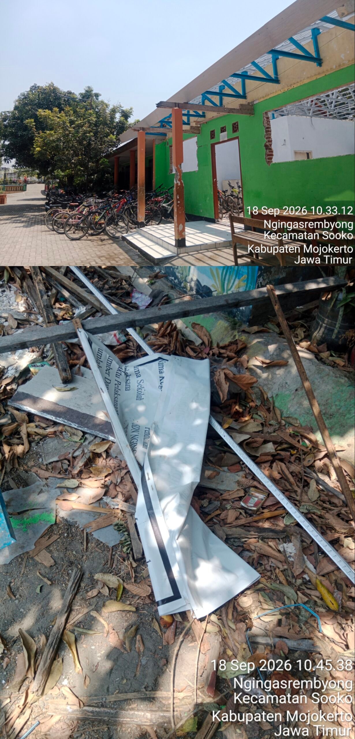 Papan Informasi Proyek Revitalisasi SDN Ngingasrembyong Tergeletak, Pengawasan Dipertanyakan Papan Informasi Proyek Revitalisasi SDN Ngingasrembyong Tergeletak, Pengawasan Dipertanyakan