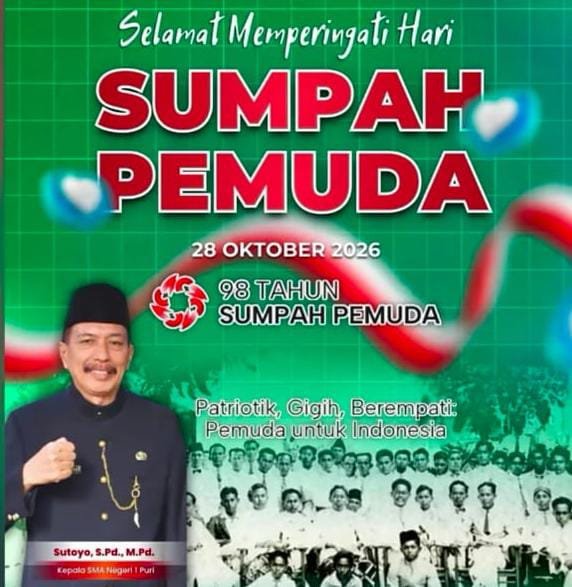 Peringati Sumpah Pemuda ke-98, Sutoyo, S.Pd., M.Pd. Ajak Pemuda Tumbuhkan Semangat Patriotik, Gigih, dan Berempati Peringati Sumpah Pemuda ke-98, Sutoyo, S.Pd., M.Pd. Ajak Pemuda Tumbuhkan Semangat Patriotik, Gigih, dan Berempati