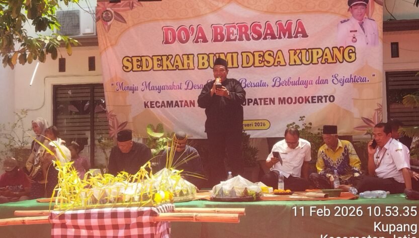DOA BERSAMA SEDEKAH BUMI, menuju Masyarakat Desa  Kupang Bersatu Berbudaya dan Sejahtera